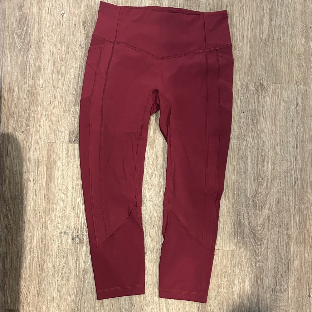 Lululemon Athletica Red Capris
